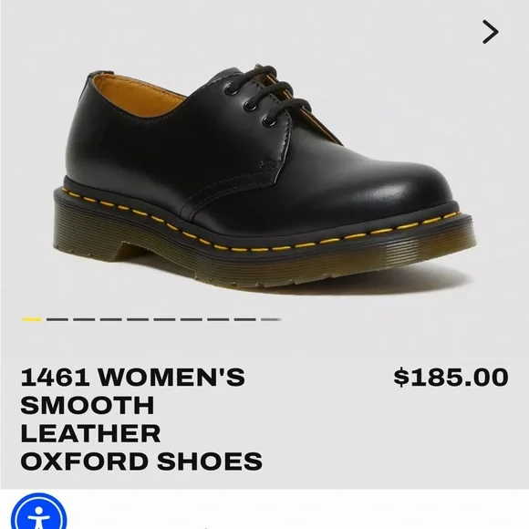 Dr. Martens Black Leather Oxfords - Picture 4 of 4